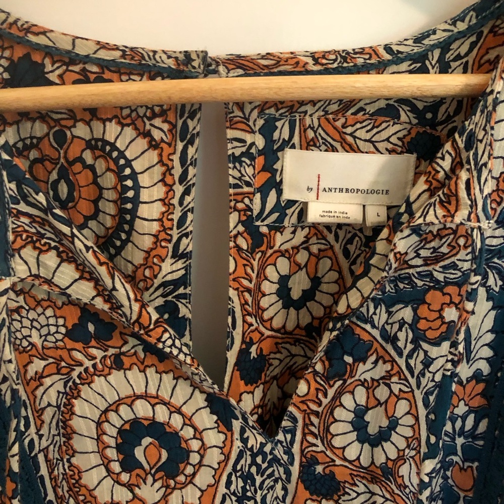 Anthropologie mini Bohemian Paisley Tunic Dress - Picture 4 of 9